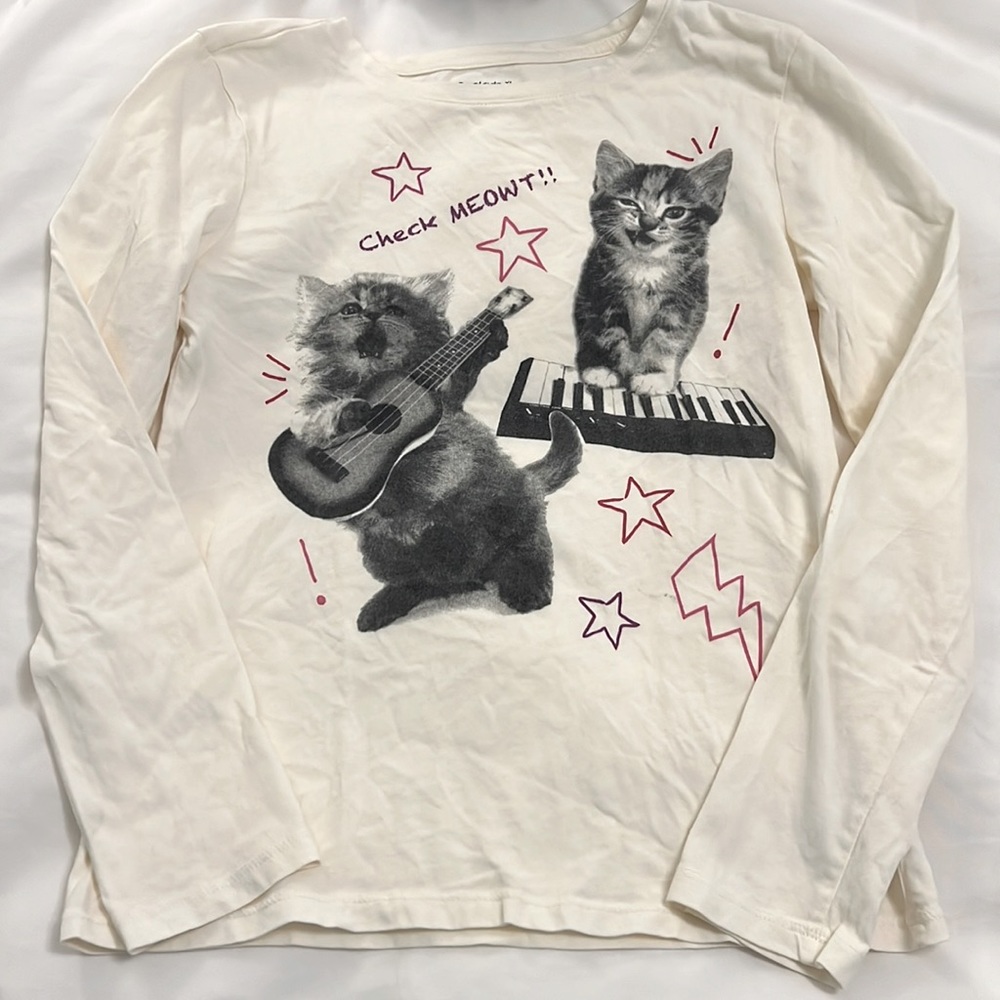 GapKids long sleeve T-shirt, Cream colored, Size XL(12)
